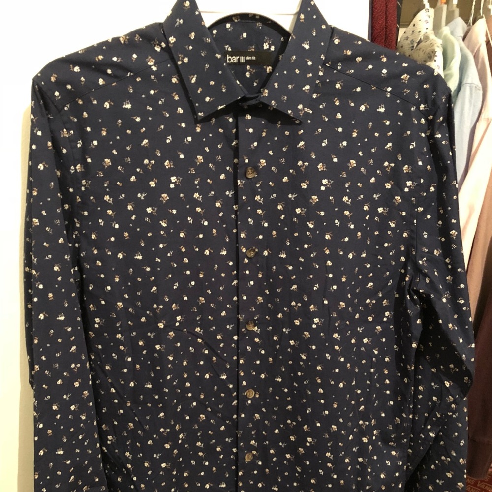 Bar III floral dress shirt